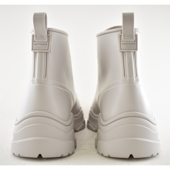 Dior Daniel Arsham Mens Grey Beige Logo Rubber High Top Lace Up Flat Boot 43 10 - Picture 10 of 11